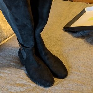 NWB Lane Bryant Black suede boots